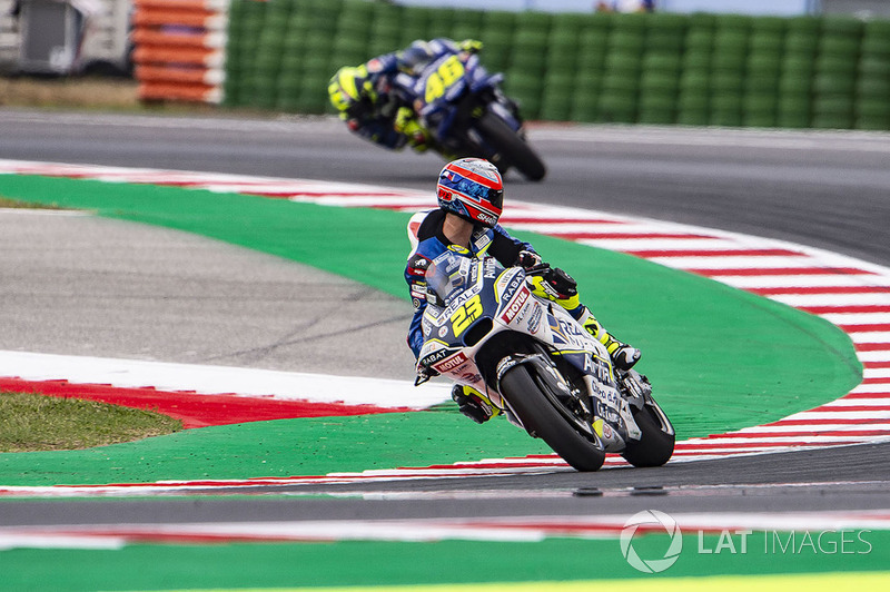Christophe Ponsson, mirando hacia atrás la llegada de Valentino Rossi