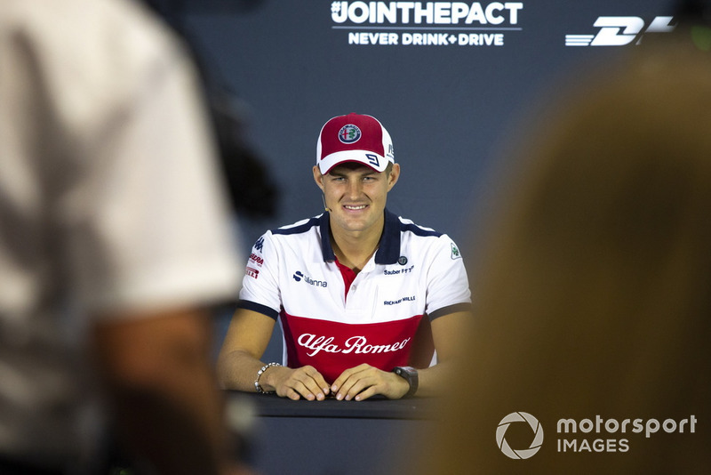 Marcus Ericsson, Sauber in press conference