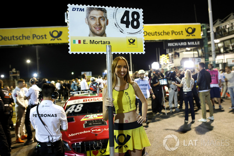 Grid girl of Edoardo Mortara, Mercedes-AMG Team HWA