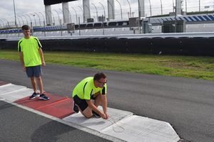 Preparaciones de pista de Charlotte Roval