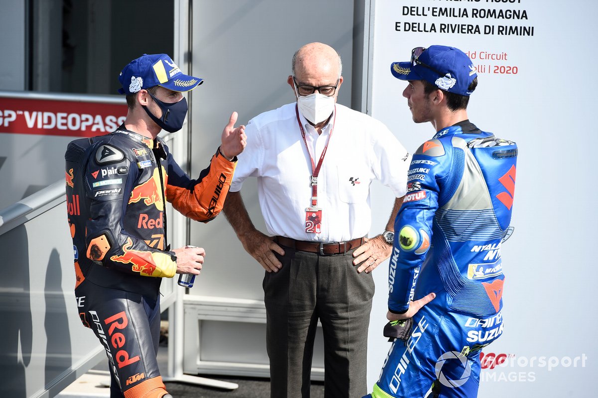 Pol Espargaro, Red Bull KTM Factory Racing, Joan Mir, Team Suzuki MotoGP, Emilo Ezpeleta