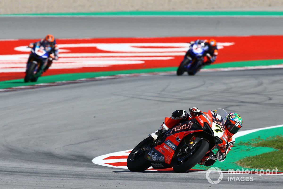 Chaz Davies, ARUBA.IT Racing Ducati, Michael van Der Mark, Pata Yamaha, Garrett Gerloff, GRT Yamaha