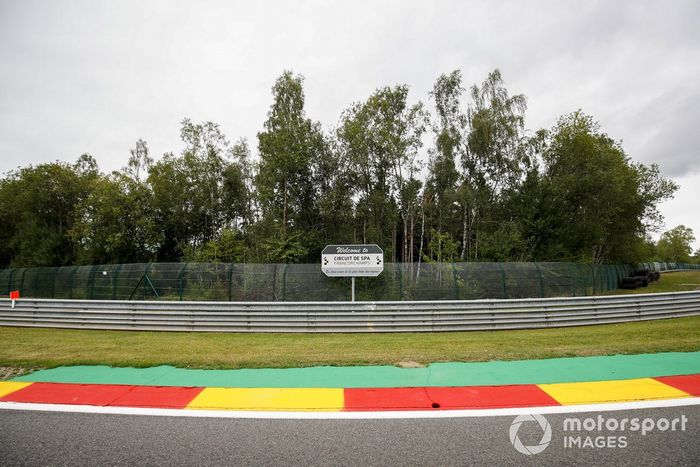 Señal de bienvenida a Spa-Francorchamps 