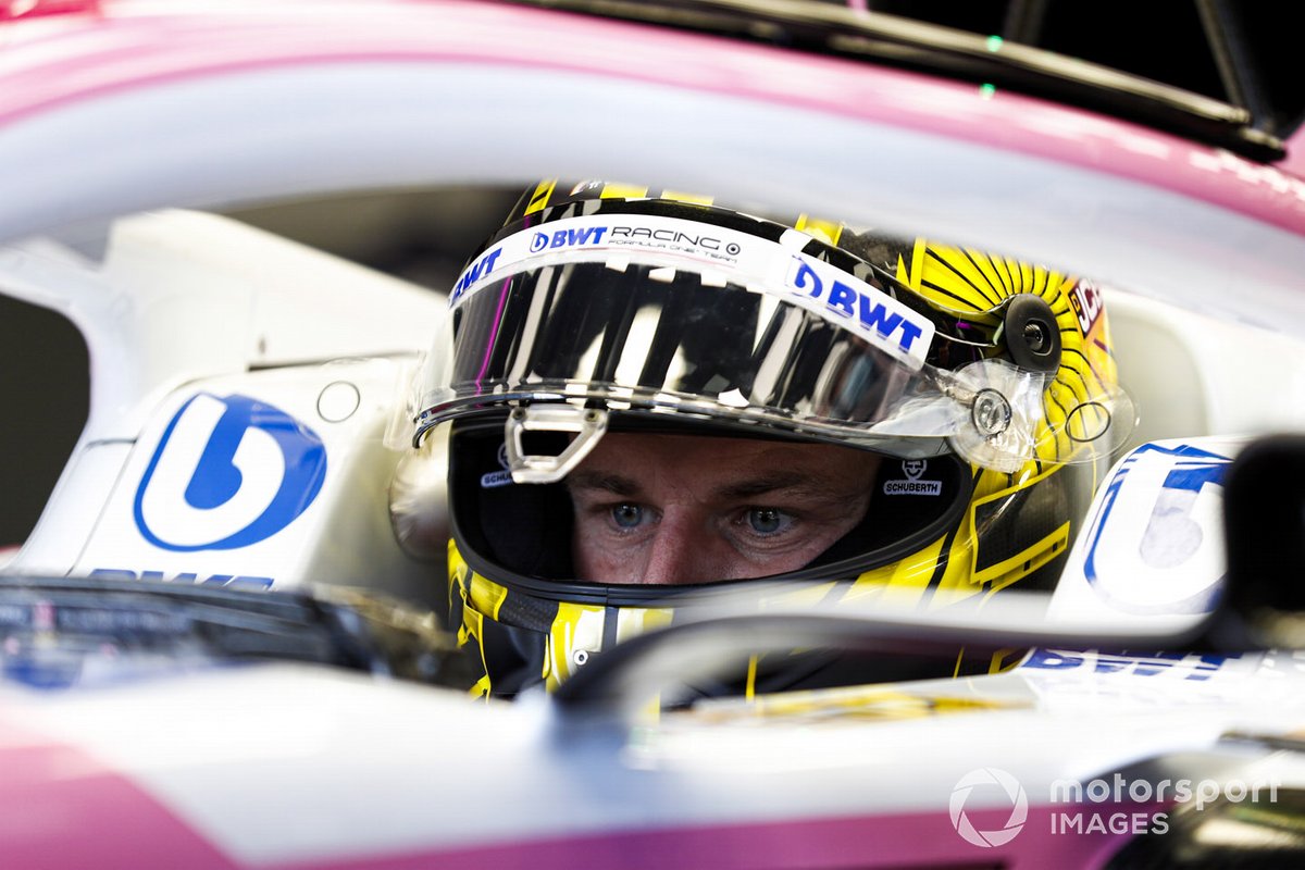 Nico Hulkenberg, Racing Point RP20, nell’abitacolo