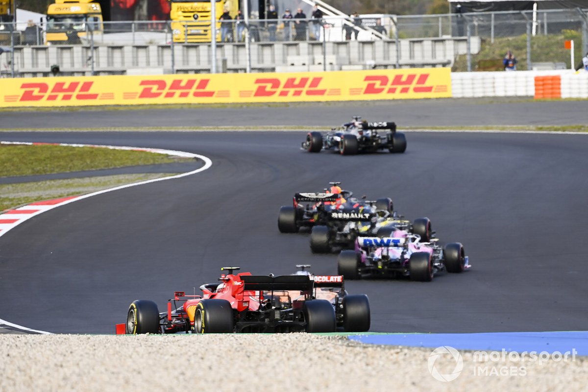 Lewis Hamilton, Mercedes F1 W11 Max Verstappen, Red Bull Racing RB16, Daniel Ricciardo, Renault F1 Team R.S.20, Sergio Perez, Racing Point RP20