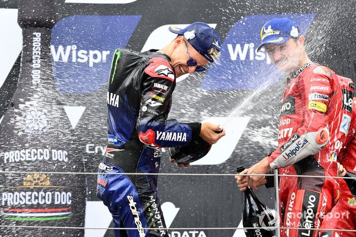 Podio: segundo lugar Fabio Quartararo, Yamaha Factory Racing