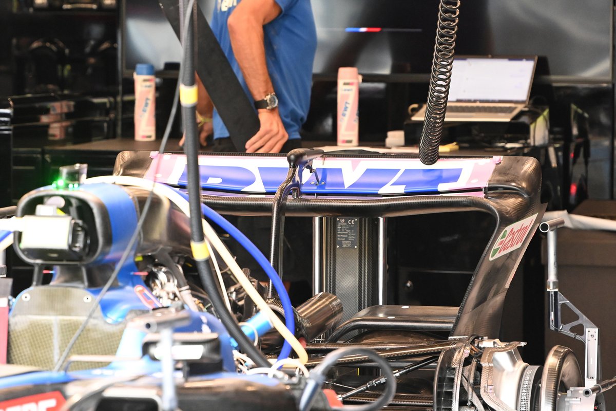 Detalle de la parte trasera del Alpine A522