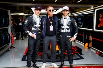 Max Verstappen, Red Bull Racing, James Bond-acteur Daniel Craig, Pierre Gasly, Red Bull Racing, Andy Palmer, CEO Aston Martin