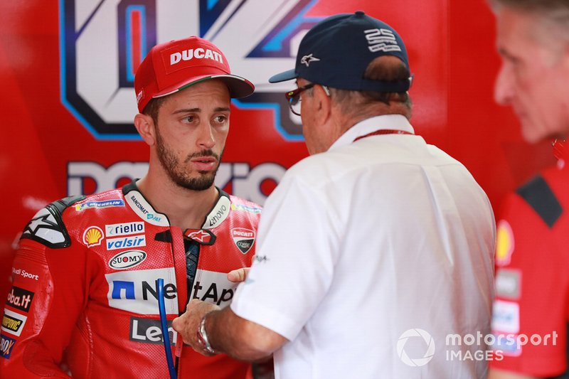 Carmelo Ezpeleta, Dorna CEO , Andrea Dovizioso, Ducati Team