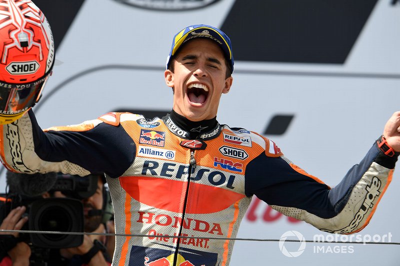 Podium: race winner Marc Marquez, Repsol Honda Team