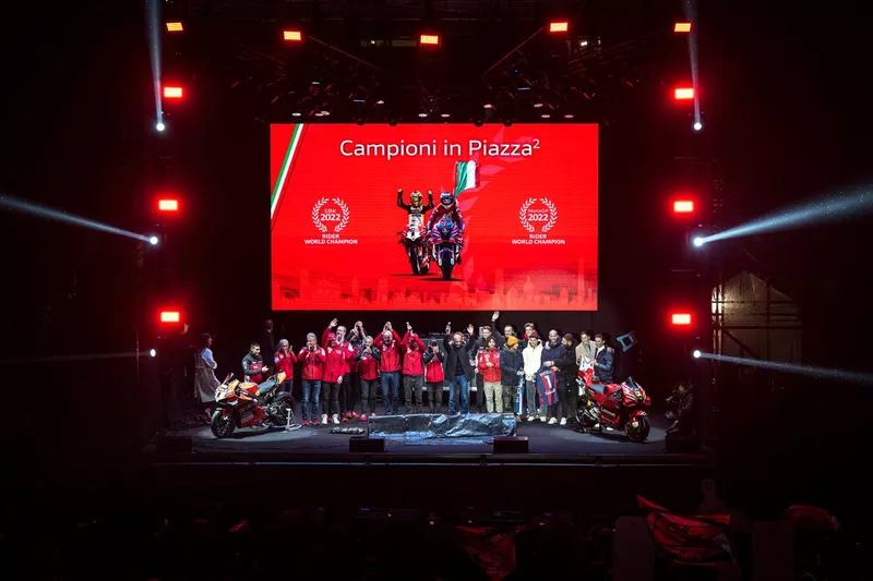 Celebrazione del Ducati Team