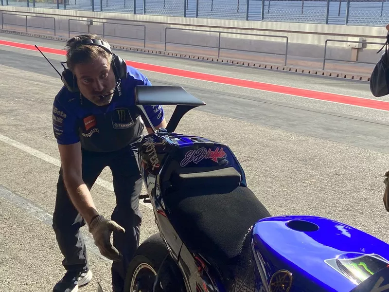 L'aileron arrière testé par Yamaha à Portimão