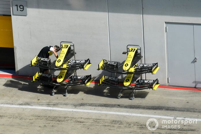 El alerón delantero del Renault F1 Team R.S.20 