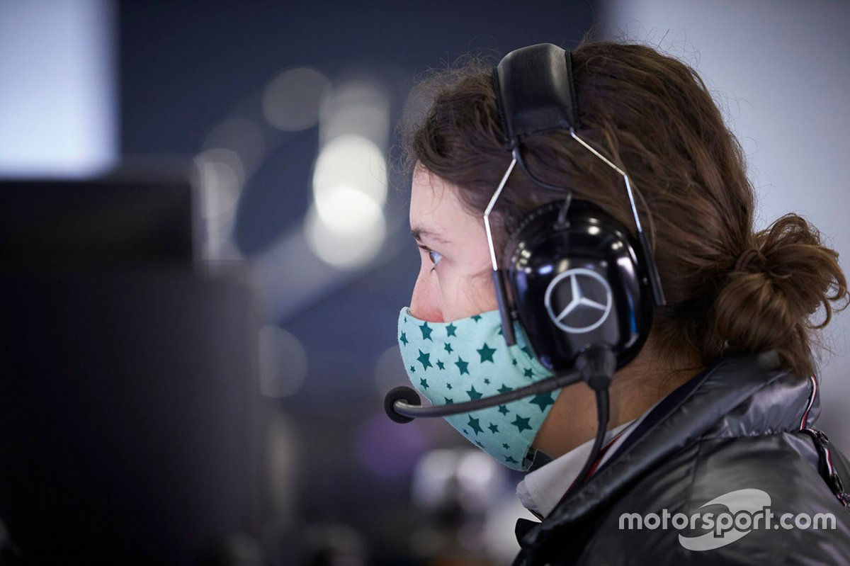 Mercedes F1 AMG team member