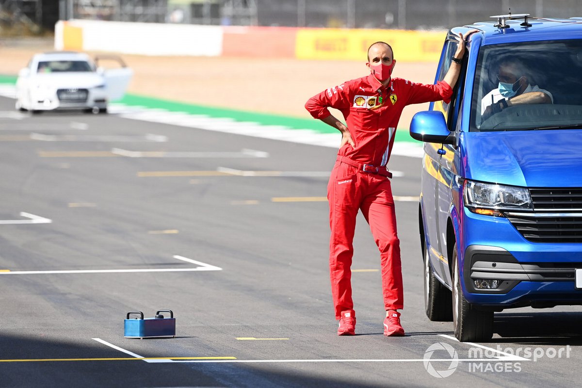 Un membre de Ferrari sur la grille