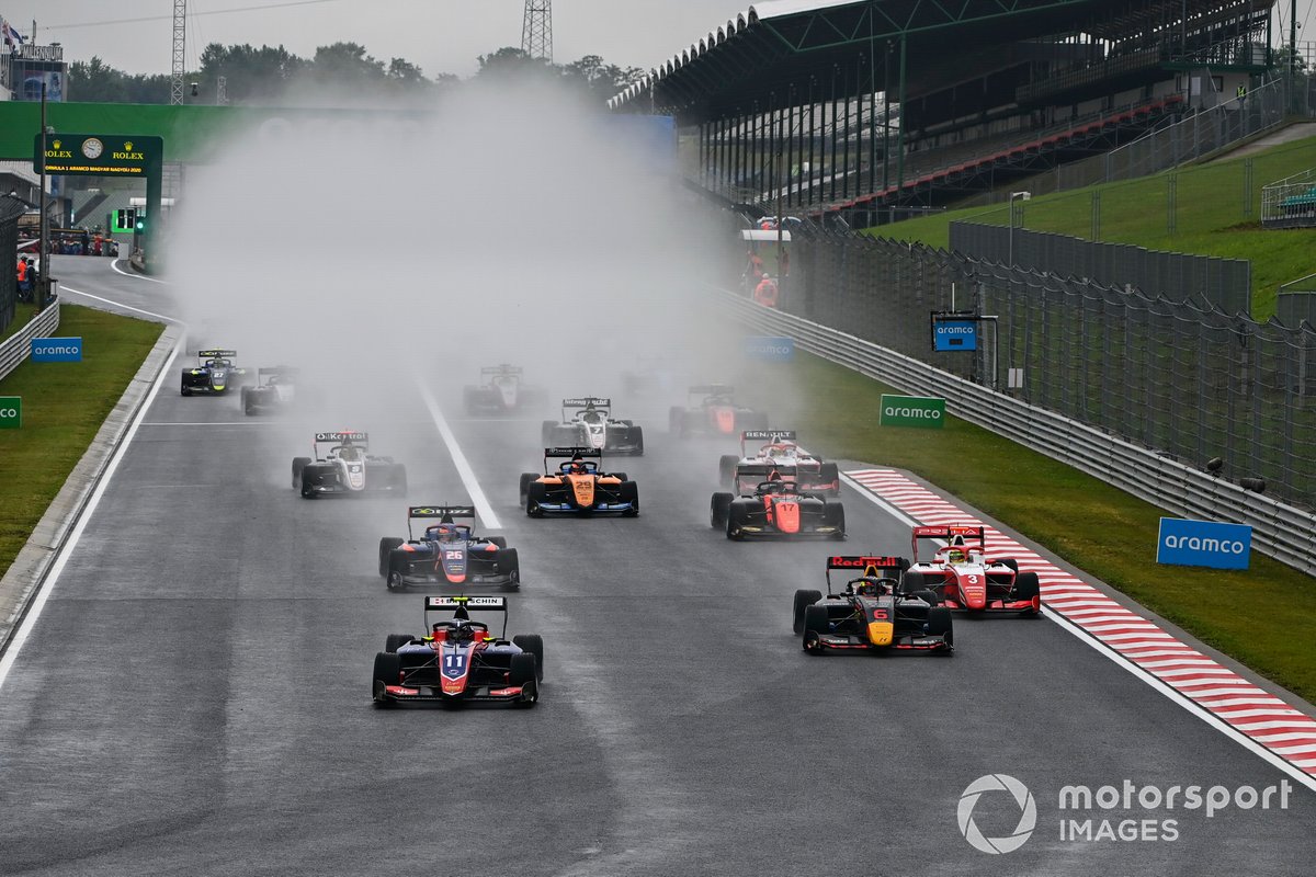 David Beckmann, Trident, Dennis Hauger, Hitech Grand Prix, Logan Sargeant, Prema Racing, Clement Novalak, Carlin y Alexander Peroni, Campos Racing