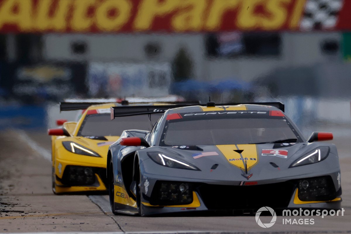 #4 Corvette Racing Corvette C8.R, GTLM: Oliver Gavin, Tommy Milner, #3 Corvette Racing Corvette C8.R, GTLM: Antonio Garcia, Jordan Taylor