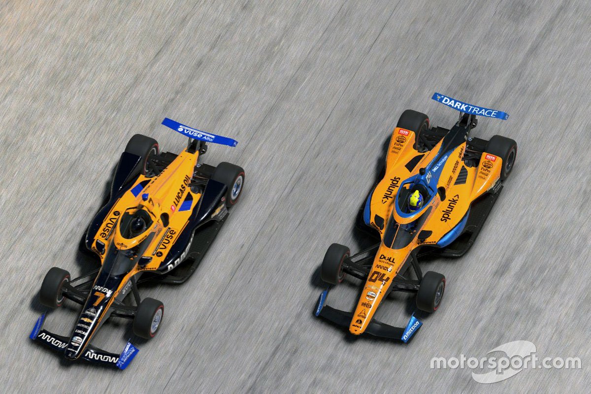 Lando Norris, Arrow McLaren SP, Oliver Askew, Arrow McLaren SP