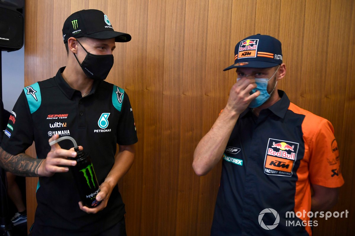 Brad Binder, Red Bull KTM Factory Racing, Fabio Quartararo, Petronas Yamaha SRT