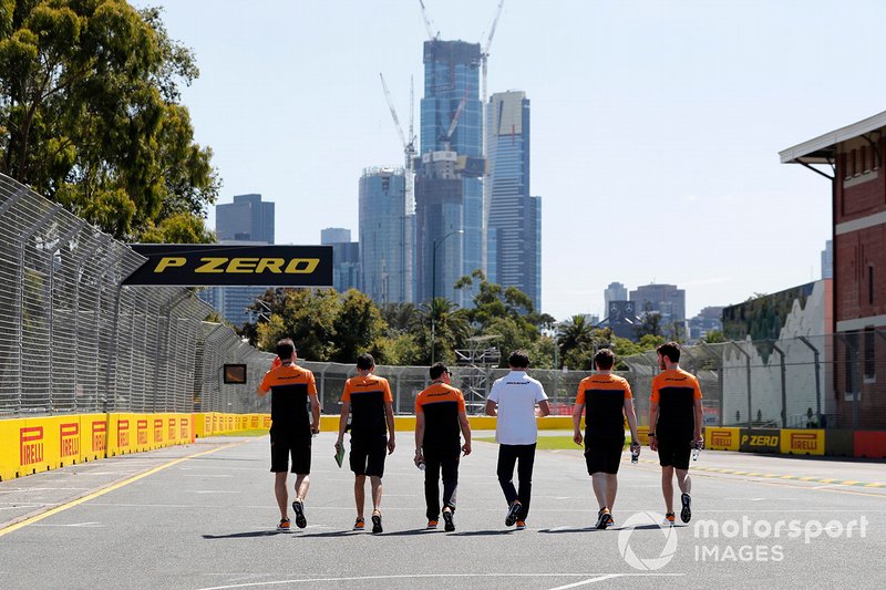 Reconnaissance de la piste de Mclaren