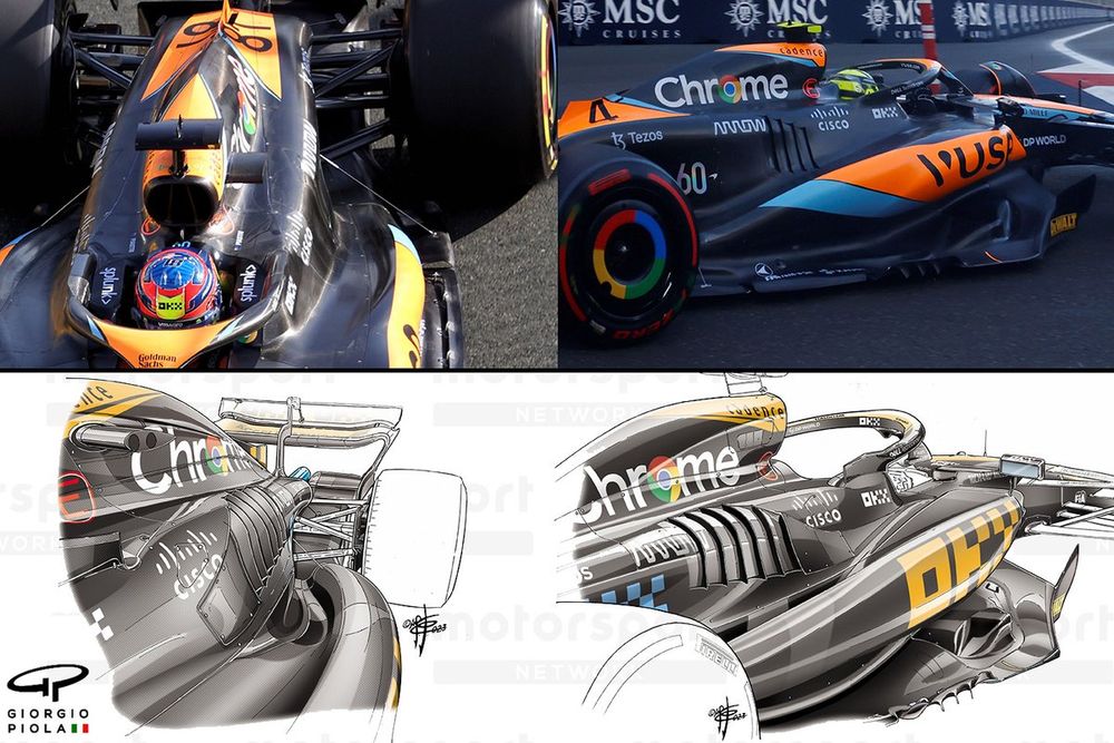 McLaren MCL60 - ontwikkeling van de sidepod