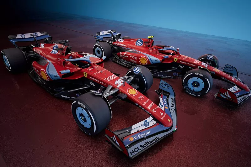 La livrée spéciale de la Ferrari SF-24 pour le GP de Miami