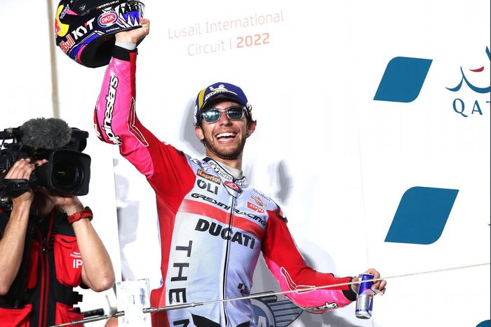 Podio: El ganador de la carrera Enea Bastianini, Gresini Racing