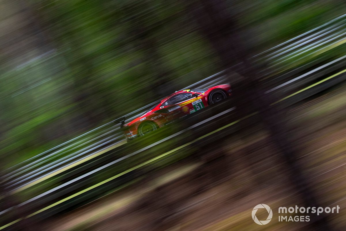 #51 AF Corse Ferrari 488 GTE EVO LMGTE Pro de Alessandro Pier Guidi, James Calado, Daniel Serra