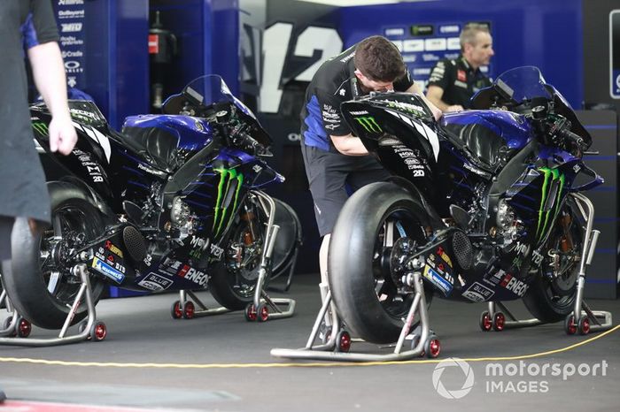 La moto de Maverick Vinales, Yamaha Factory Racing