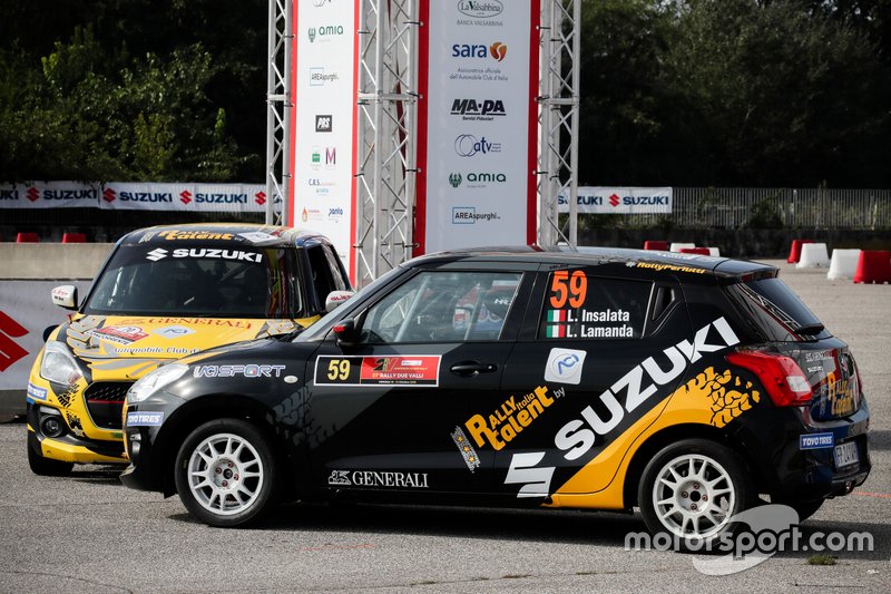 Le Suzuki Swift Sport di Marco Betti, Nicolò Lazzarini, Suzuki Swift Sport e Luca Insalata, Lorenzo Lamanda, Suzuki Swift Sport