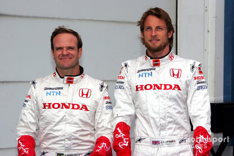 Rubens Barrichello et Jenson Button chez Honda