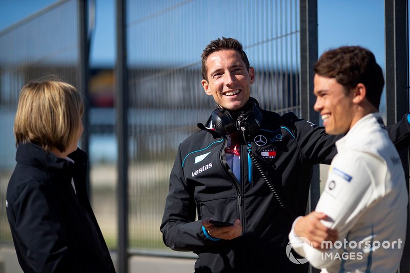 Ian James, Team Principal, Mercedes Benz EQ with Nyck de Vries, Mercedes Benz EQ
