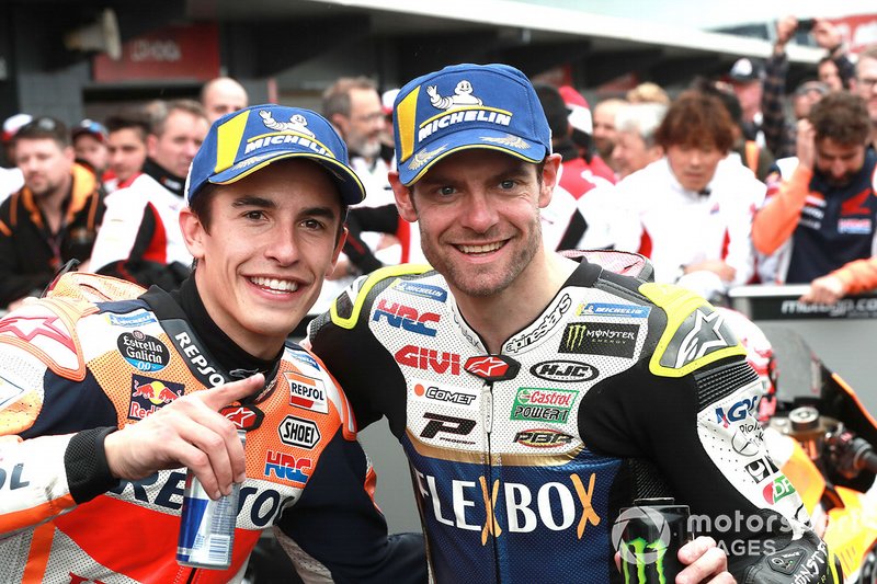 Ganador de la carrera Marc Marquez, Repsol Honda Team, 2º Cal Crutchlow, Team LCR Honda