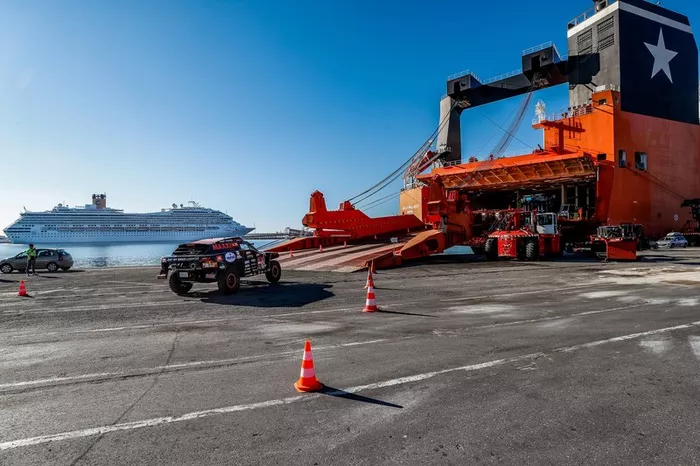 Embarque en Marsella del Dakar 2020