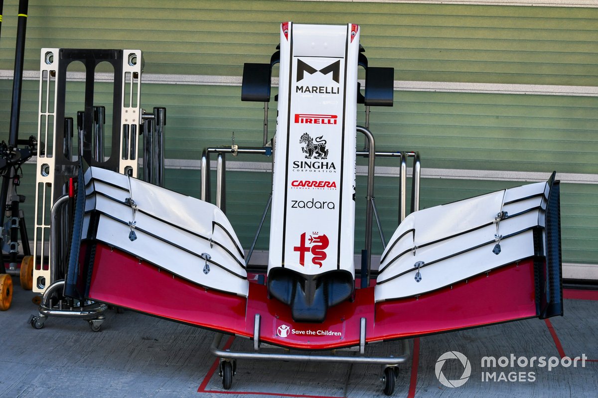 Aileron avant de l'Alfa Romeo Racing C41