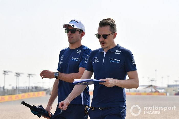 Nicholas Latifi, Williams, recorre el circuito de Losail