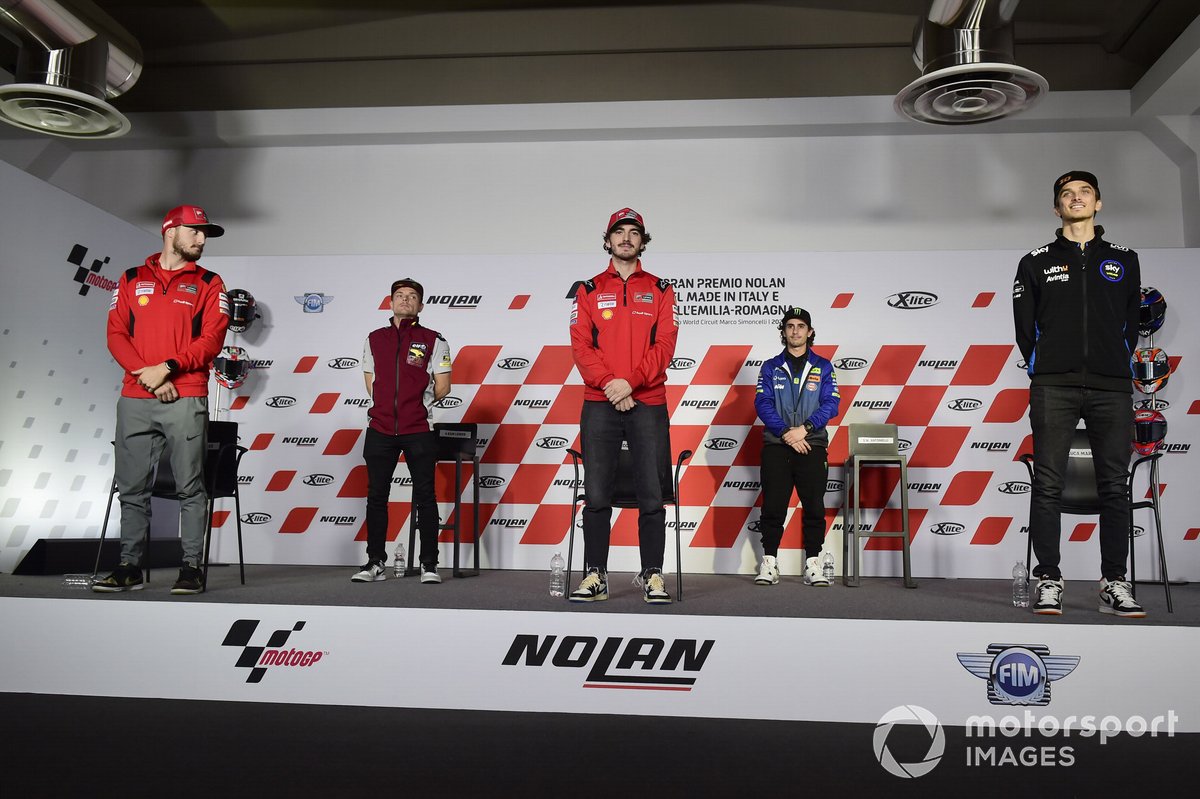 Niccolo Antonelli, Francesco Bagnaia, Ducati Team, Luca Marini, Esponsorama Racing, Sam Lowes, Jack Miller, Ducati Team