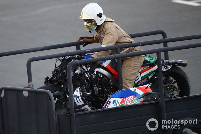 Moto chocada de Alex Márquez, Team LCR Honda