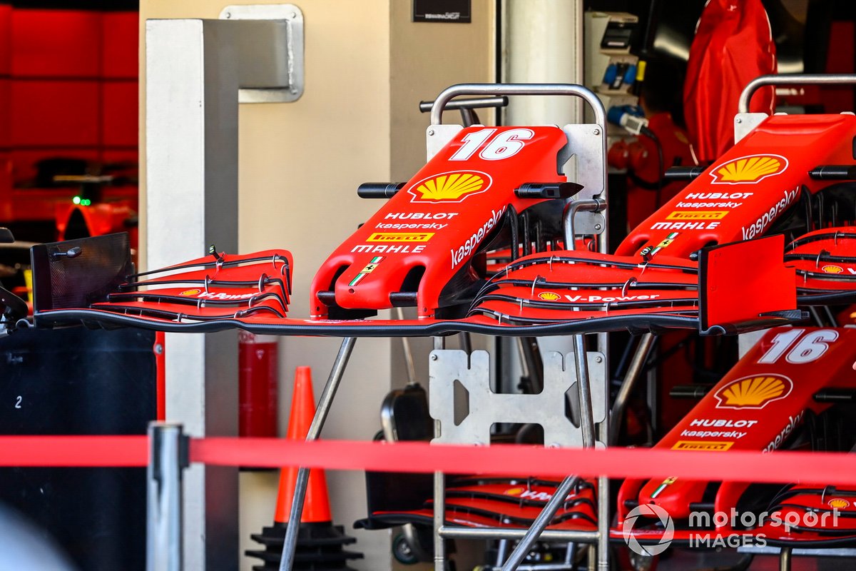 Alerones delanteros del monoplaza de Charles Leclerc, Ferrari SF1000