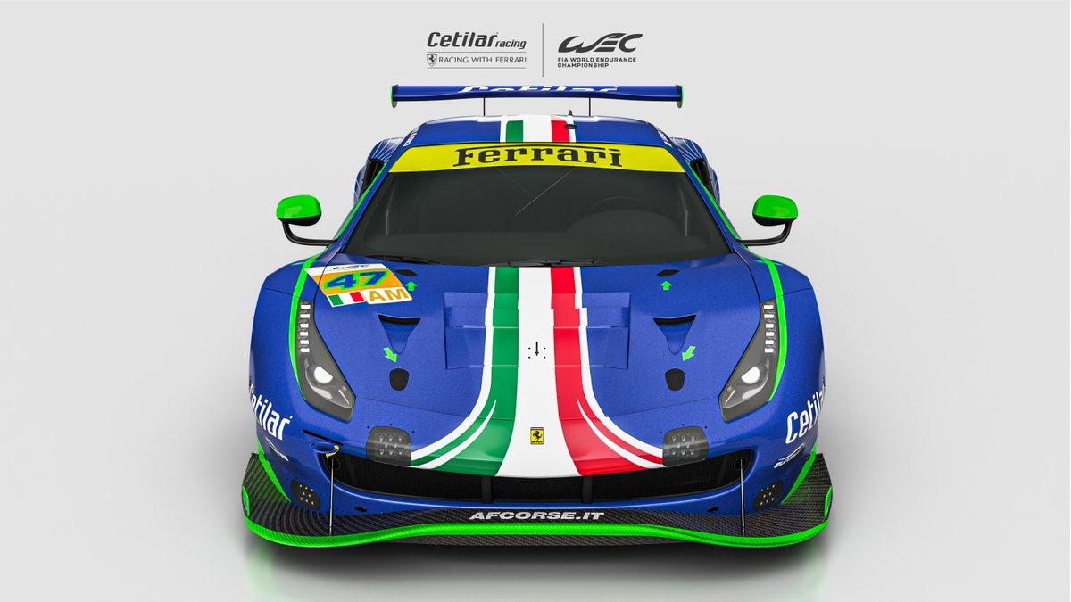 #47 Cetilar Racing-AF Corse, Ferrari 488 GTE Evo: Giorgio Sernagiotto, Roberto Lacorte, Antonio Fuoco
