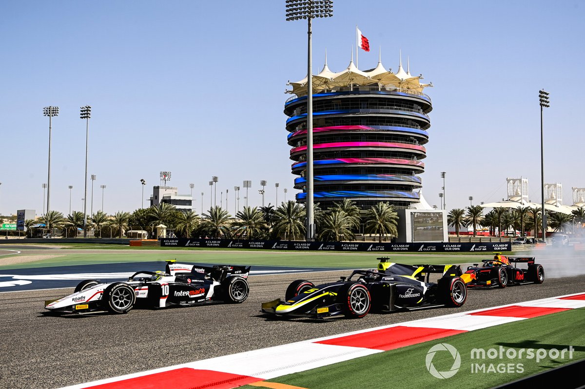 Theo Pourchaire, ART Grand Prix, Dan Ticktum, Carlin and Jehan Daruvala, Carlin 