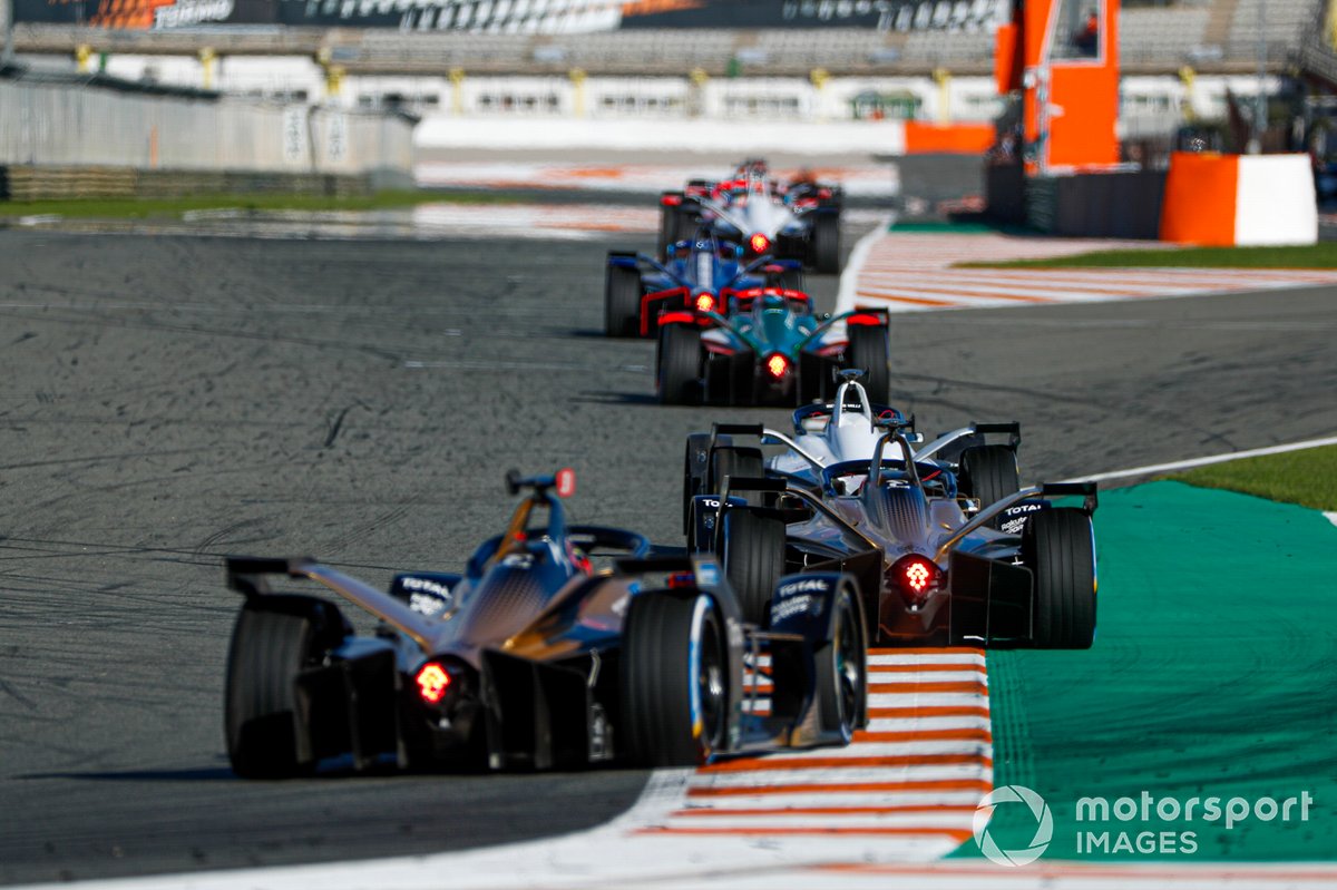 Edoardo Mortara, Venturi, Silver Arrow 02, Antonio Felix da Costa, DS Techeetah, DS E-Tense FE20, Jean-Eric Vergne, DS Techeetah, DS E-Tense FE20