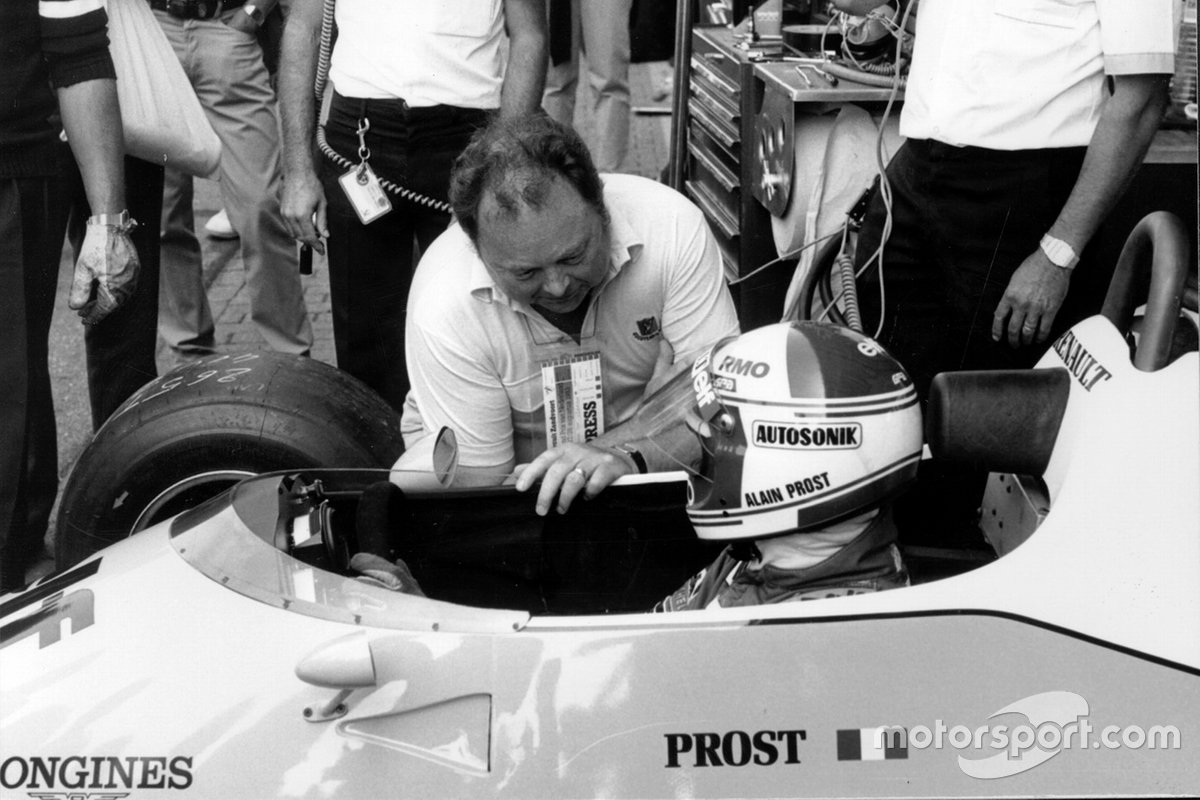 Jean Graton con Alain Prost, Renault