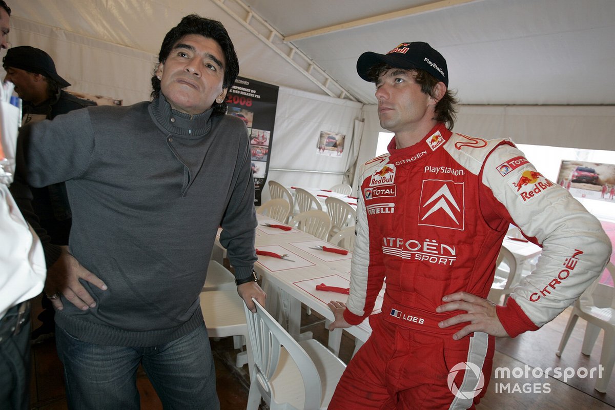 Diego Maradona y Sebastien Loeb, Citroen