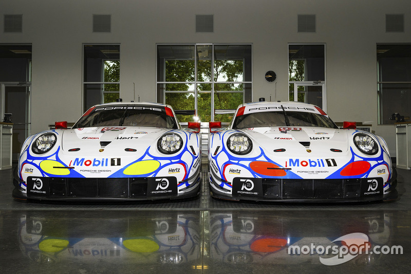 #912 Porsche Team North America Porsche 911 RSR, GTLM: Laurens Vanthoor, Earl Bamber, Mathieu Jaminet, #911 Porsche Team North America Porsche 911 RSR, GTLM: Patrick Pilet, Nick Tandy, Frederic Makowiecki