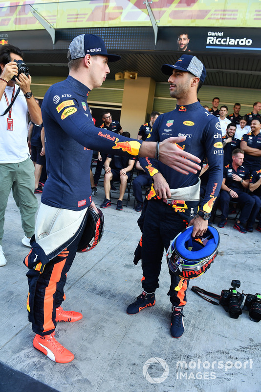 Max Verstappen, Red Bull Racing e Daniel Ricciardo, Red Bull Racing