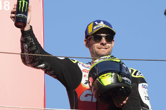 Podium: tweede plaats Cal Crutchlow, Team LCR Honda