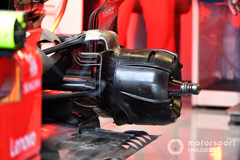Eje de la rueda trasera del Ferrari SF71H