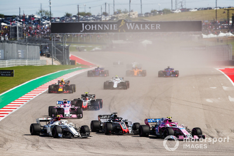 GP Amerika Serikat - Romain Grosjean/Charles Leclerc (balapan)