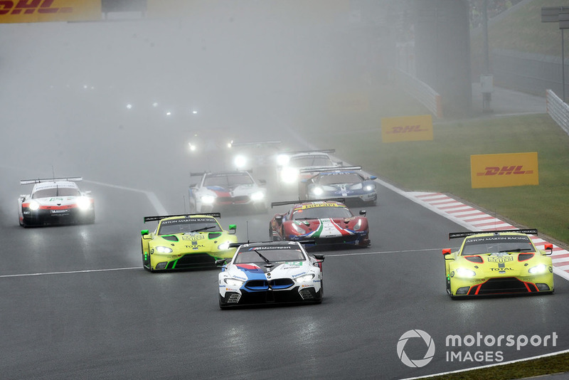 #82 BMW Team MTEK BMW M8 GTE: Antonio Felix da Costa, Tom Blomqvist, #95 Aston Martin Racing Aston Martin Vantage AMR: Marco Sorensen, Nicki Thiim